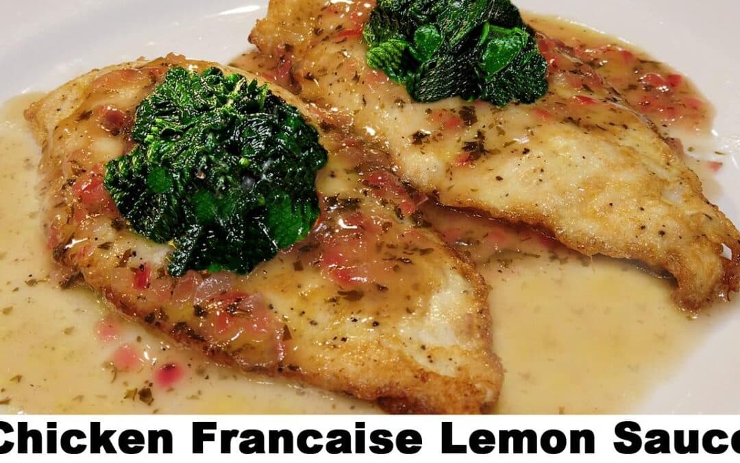 Easy Chicken Francaise Recipe with Buttered Spinach
