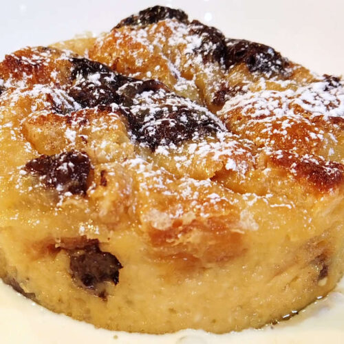 Apple Pie Bread Pudding Recipe with Maple Cream Sauce | Life Tastes Good