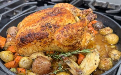 Amazing Cast Iron Skillet Roasted Chicken