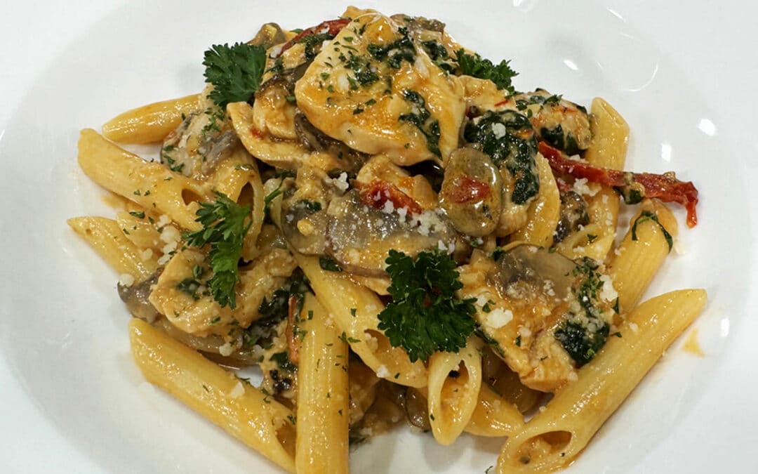 Creamy Chicken Mushroom Pasta